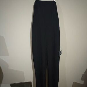 Lulu's Classic Black Sleeveless Cut out back Jumpsuit, S, NWT